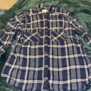 size small, abercrombie & fitch flannel